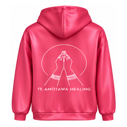 Te Amotawa Summer Hoodie - Hot Pink