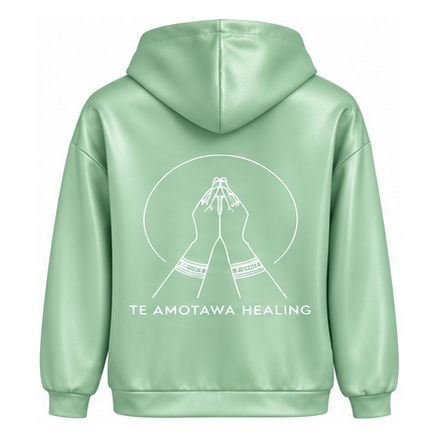 Te Amotawa Summer Hoodie - Mint Green